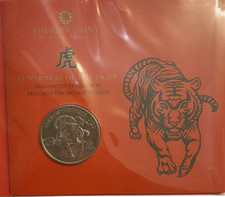 2022 &pound;5 - YEAR OF TIGER - FIVE POUNDS BU - BRILLIANT UNCIRCULATED COIN PACK