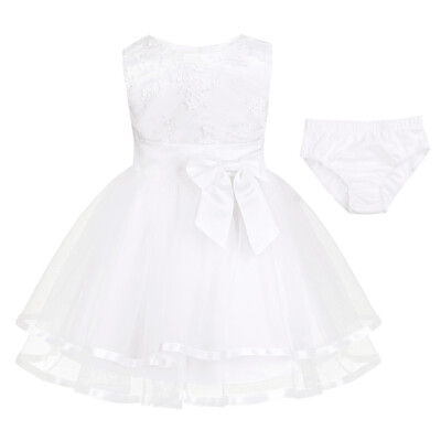 Baby Mädchen Taufkleider Blumen Taufe Geburtstag Fest Kleid Hochzeit Partykleid