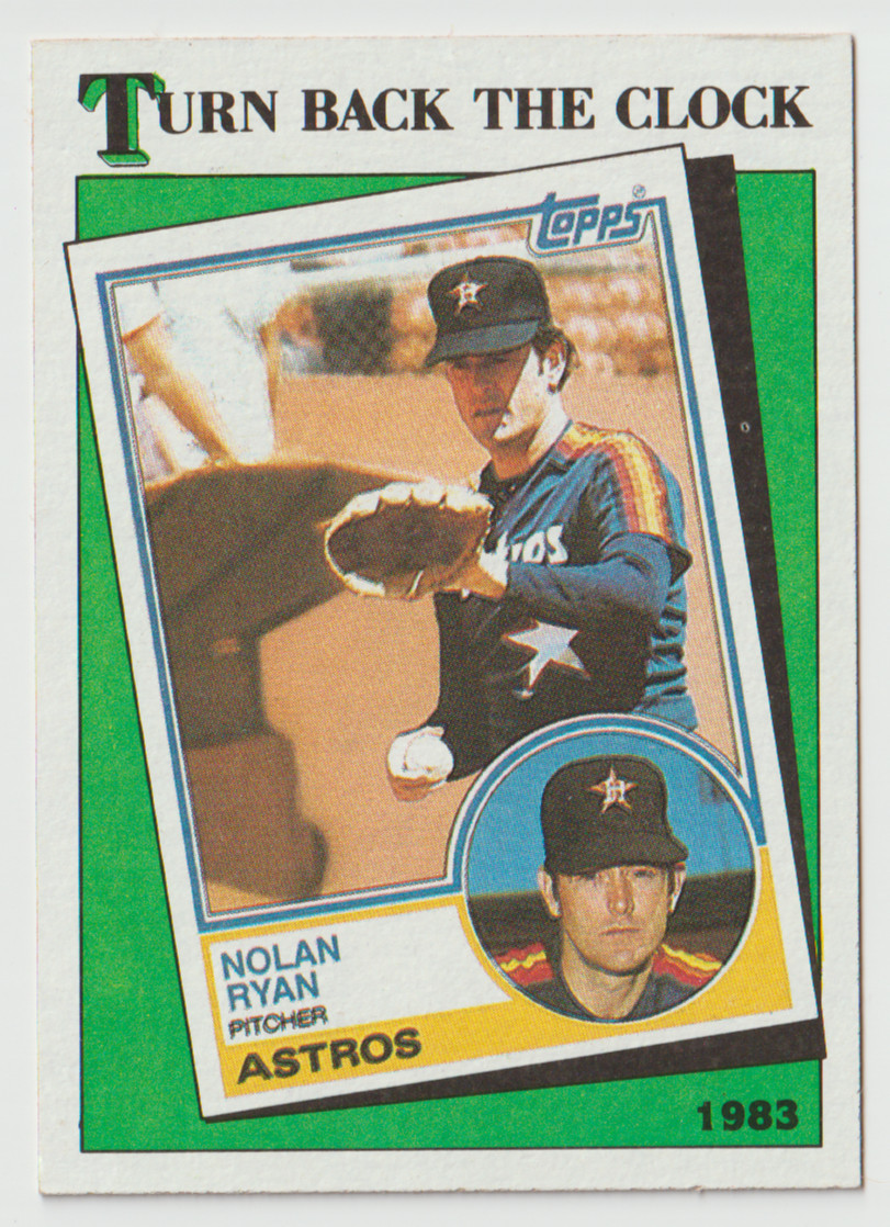 1988 Topps Baseball #661 Nolan Ryan TBC '83 - Houston Astros
