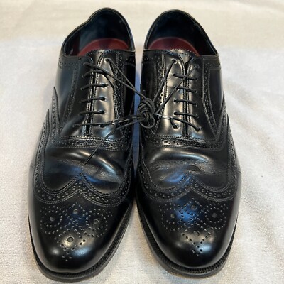 Florsheim Lexington 20381 Black Wingtip Oxford Dress Shoes Leather Men’s Sz 10 D s-l400.jpg main image 4
