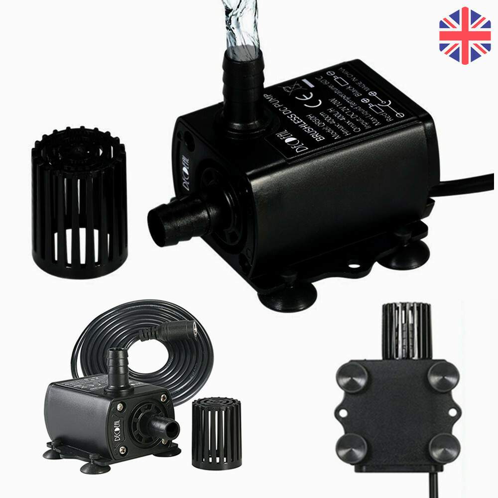 DC 12V 10W Submersible Brushless Water Pump Aquarium Fountain Fish Pond