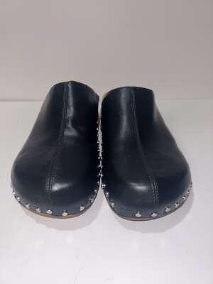 【ZARA】 ●#LEATHER STUDDED CLOGS● Size:36 Zara | Shoes | Nwt Black Studded Pointed Toe Leather Clogs 8
