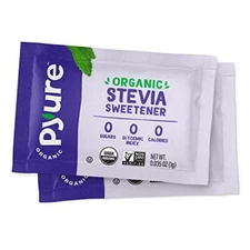 Pyure Organic Stevia Packets Granulated Sugar Packets White Sugar Substitute HOT