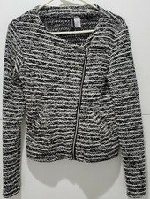 Korean Style Jacket Women Fashion Black White Coat Femme Fall Winter Long...