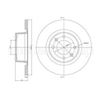 Metelli 2X Bremsscheibe Hinten Ø275.7 Mm Voll FüR CitroëN C5 II Break Re_ 2.0