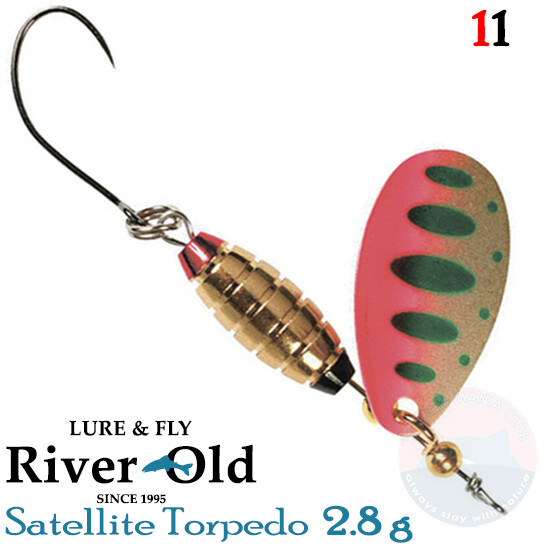 River Old Satellite Torpedo 8g Trout Spinner – Various Colors, Sinking Lure For Freshwater Fishing 9 thumbnail image