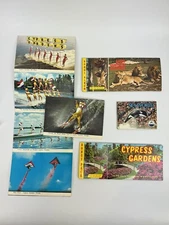 Amusement Park Postcard Albums - Cypress Gardens, Lion Country Safari, Sea World
