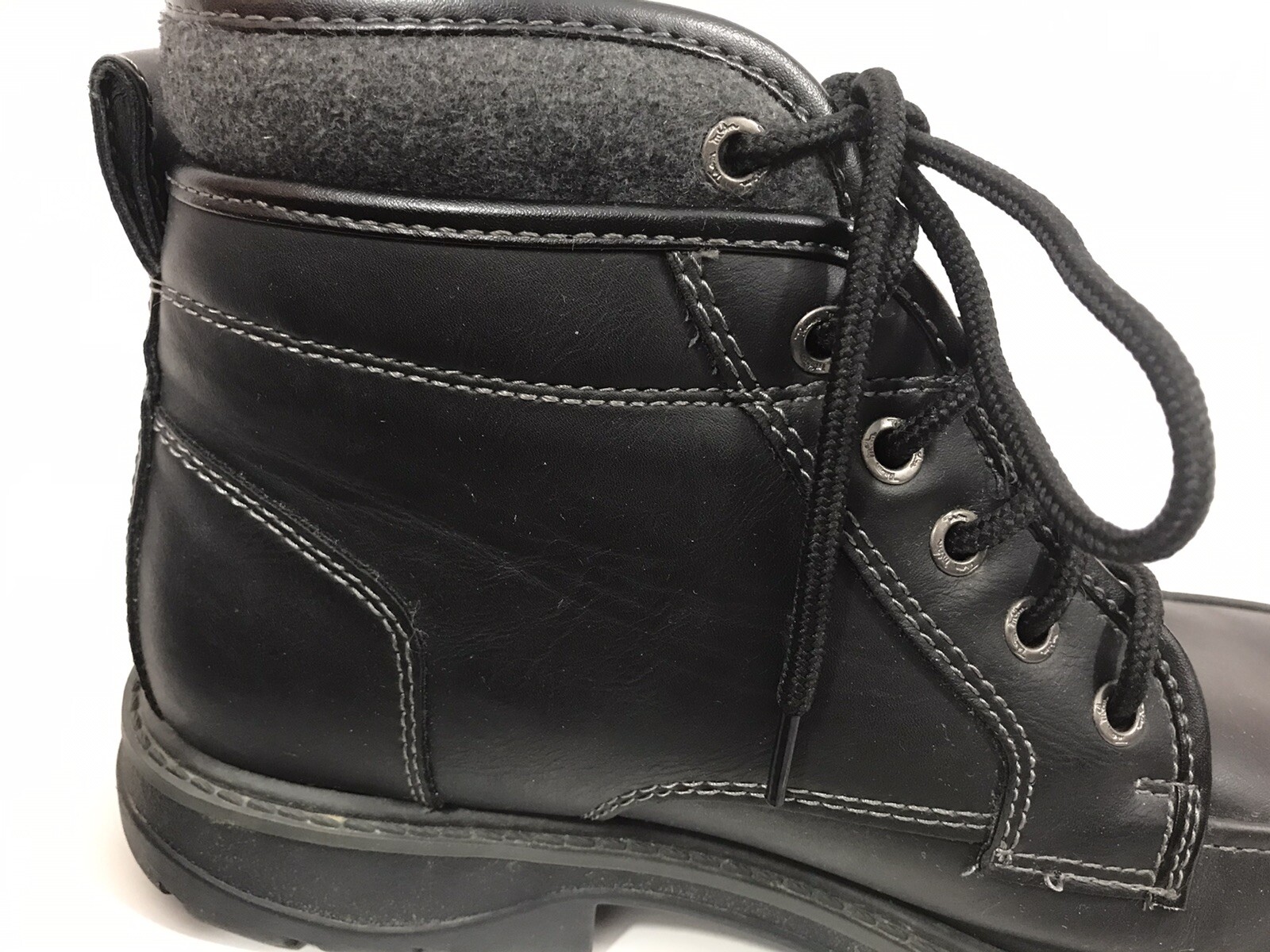 Thom Mcan Mens Black Boots Size 9.5 Oxford Style Leat… Gem