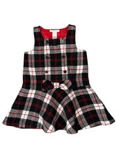 Janie Jack Toddler 2T Girl Tweed Plaid Jumper Dress