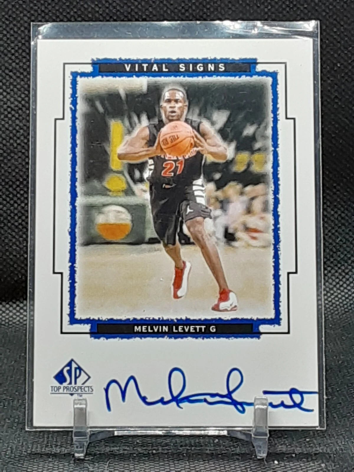 Melvin Levett trading card