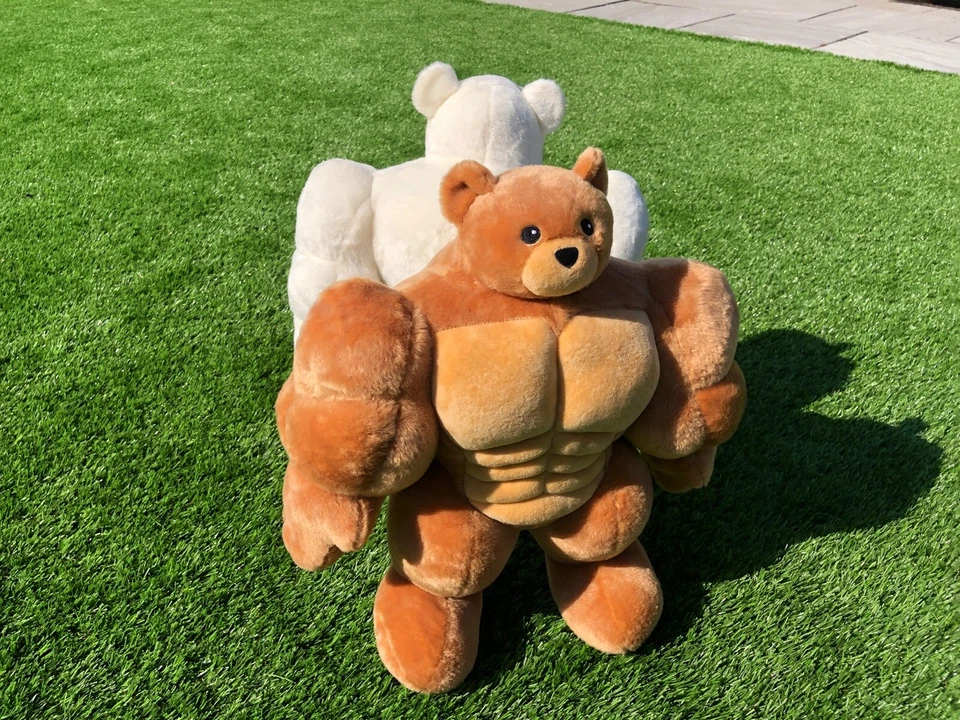 MUSCLE TEDDY BEARS THINK IKEA ADVERT SEE LINK IN DESCRIPTION - Image 2 of 4