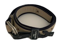 Lands End Boys Icon Belt Khaki Spider bug Blue Beige size Large NEW