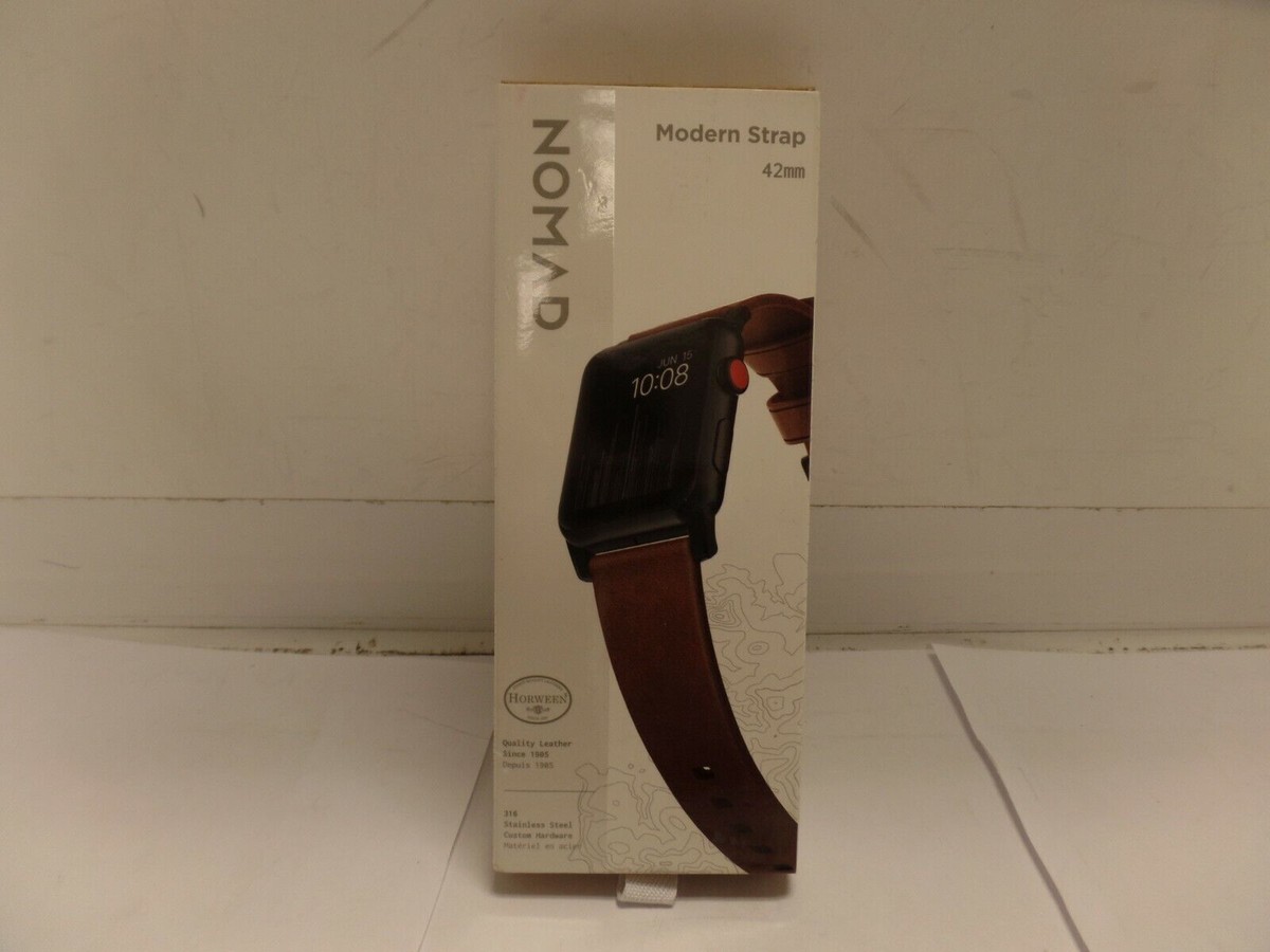 Nomad - Modern Leather Watch Strap for Apple Watch ® 42mm