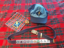 BSA Cub Scout Weblos Hat Belt Buckle And Webelo Neckerchief & 10 Activity Slides