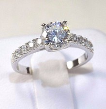 BRAND NEW Sterling Silver 1.00 Carat CZ Engagement Ring Size 5 6 7 8