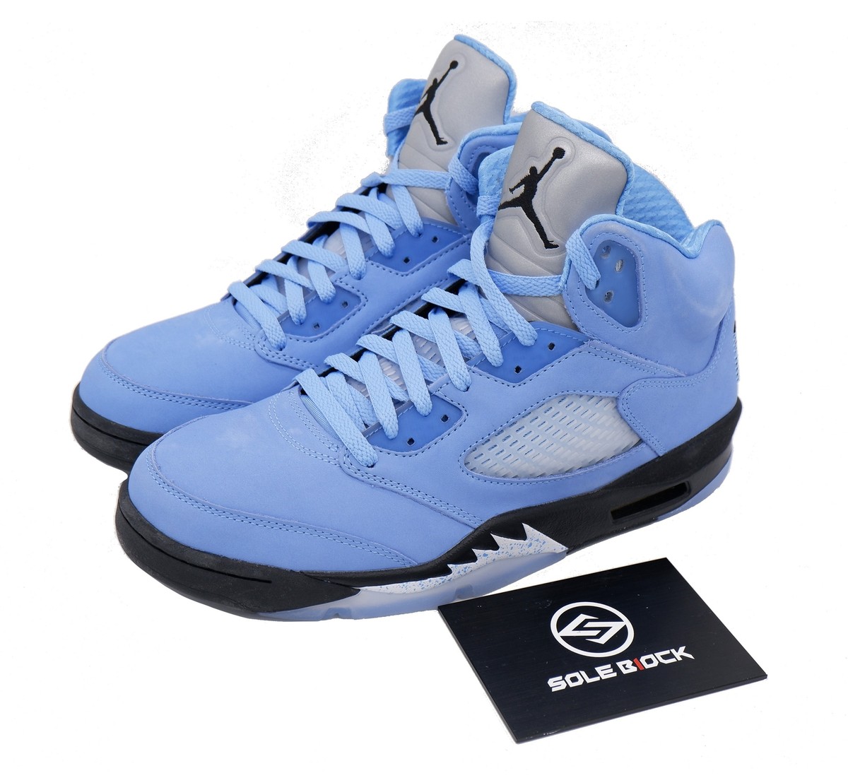 Nike Air Jordan 5 Retro UNC University Blue Black Saxe Silver
