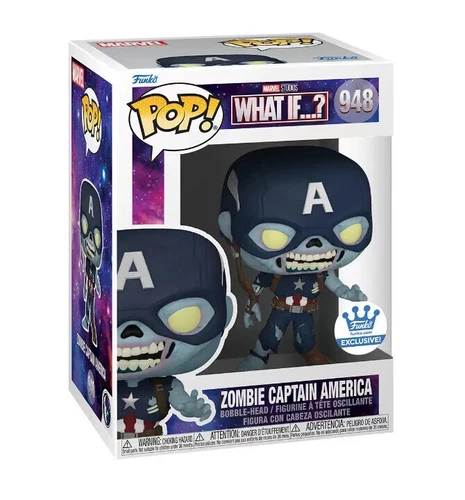 Funko Pop! Marvel What If : Zombie Captain America Funko Shop Exclusive #948