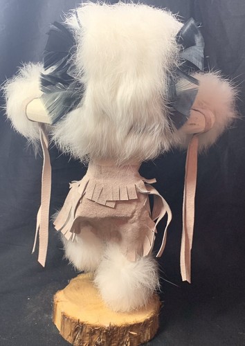 Navajo Kachina / Katsina Doll, White Buffalo Dancer 11” Signed By Artist 2009 - Picture 6 of 7