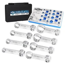 Firstinfo F3453a 3/8inch Drive Sae 12 Point Box End Torque Adapter Extension Set