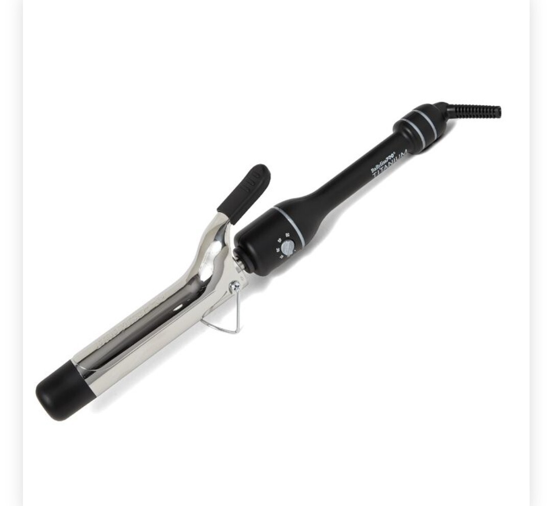 Babyliss Pro BT125TS Black and Silver Titanium 1 1/4 in Hair