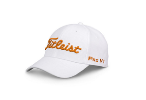 orange golf cap