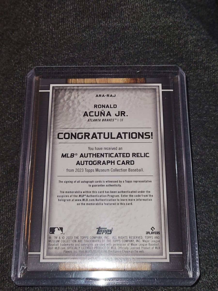 その他 TOPPS MUSEUM COLLECTION Acuna Jr. auto その他 TOPPS MUSEUM COLLECTION Acuna Jr. auto 2024 Topps