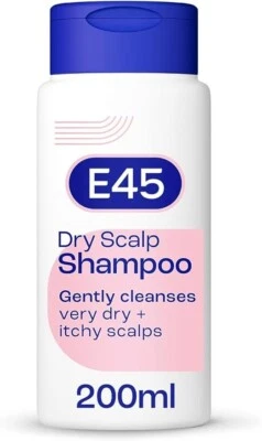 E45 Dermatological Dry Scalp Shampoo 200 ml E45 Shampoo for Dry Scalp Relief UK