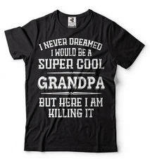 Gift For Grandpa Grandfather T-shirt Super Cool Grandpa Tshirt Grandfather Gifts