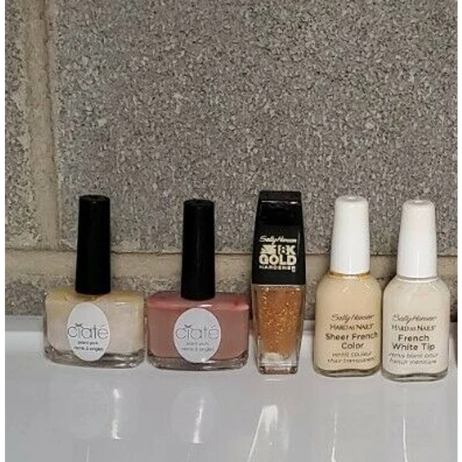 LOT Neutral Ciate Sally Hansen 18K Gold Hardener Sheer French White Tip - Image 2 of 4