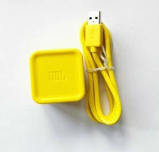 5V 1A Power AC Adapter Yellow Home Charger & USB cable For JBL Flip 2/Clip 2+ GO