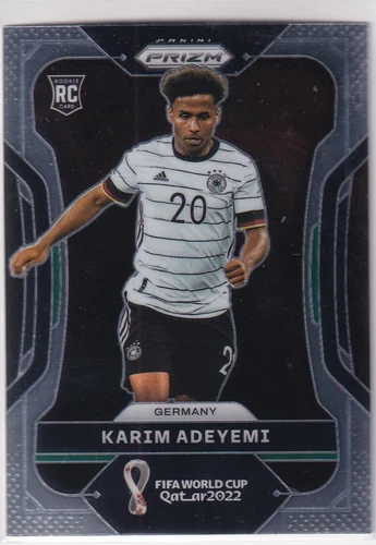 2022 Panini Prizm Football World Cup Qatar No. 111 Karim Adeyemi Rookie RC Cards