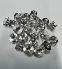 Knurled Thumb Nut Aluminum  1/4-20 Thread 3/8 length - 10 Pieces 7216A