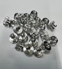 Knurled Thumb Nut Aluminum  1/4-20 Thread 3/8 length - 10 Pieces 7216A