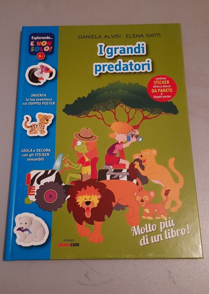9788859709114 Grandi predatori nel mondo. Con adesivi. Con poste...z. illustrata
