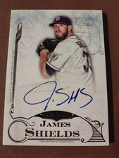 2015 JAMES SHIELDS TOPPS FIVE STAR AUTOGRAPHED AUTO CARD #FSA-JSH PADRES ROYALS