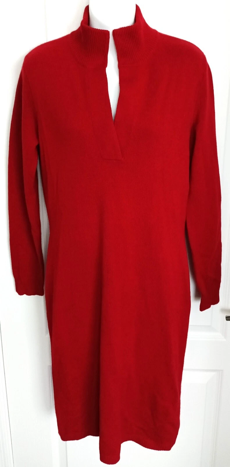 Ralph Lauren Vestito Maglione Etichetta Nera L Misto Lana Cashmere Natale San Valentino