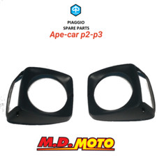 261461-COPPIA CORNICE FARO DX-SX-DESTRA SINISTRA PIAGGIO APE CAR P2-P3