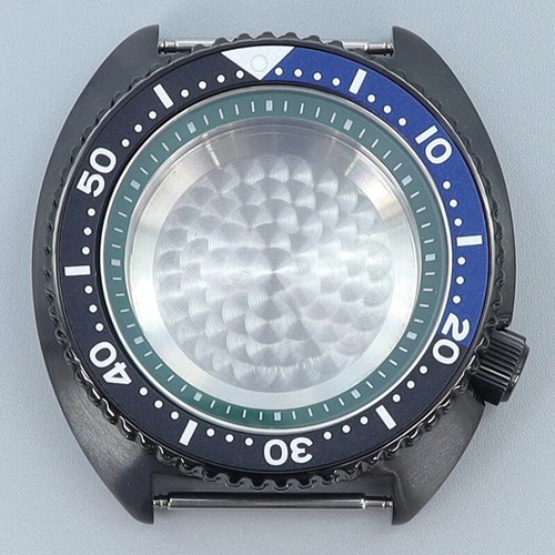 Dive Black Turtle 45mm Watche Case Sapphire Glass For Seiko NH35 Movement 10ATM - Picture 13 of 24