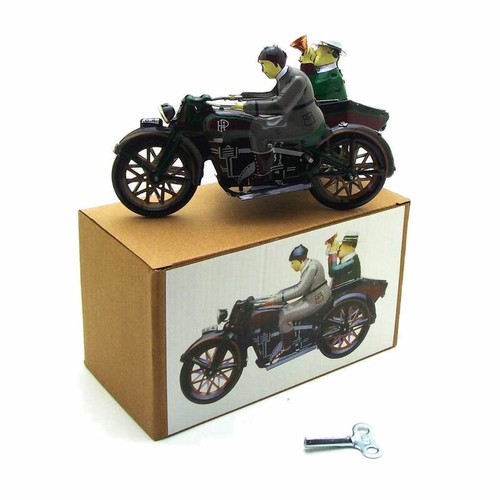 MS804PAYA Vintage Motor Tricycle Wind Up Tin Toy, Tin Toy Collect - Picture 8 of 8