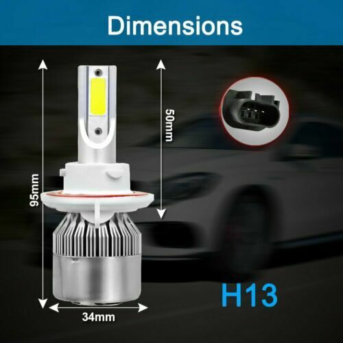 For Nissan NV200 2013-2019-2X 2 Side 9008 / H13 LED Headlight 6000K White Bulbs - Picture 3 of 12