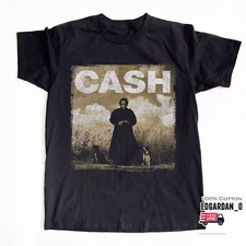 Johnny Cash American Recordings Black Unisex T-Shirt Gift Full Size S-4XL