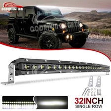 32"INCH 420W CURVED LED LIGHT BAR COMBO TRUCK OFFROAD 4WD ATV GMC RZR SUV 30"31"