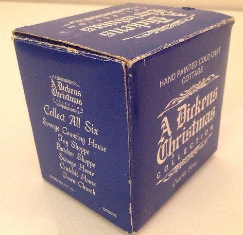 1988 RSVP A Dickens Navidad Cratchitt Cottage Vintage Miniatura Cottage Box - Imagen 8 de 8