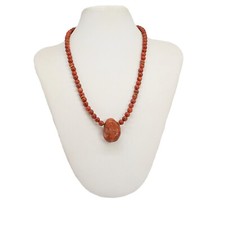 dünne kurze Halskette mit Anhänger Koralle Lila Unisex Geschenkidee