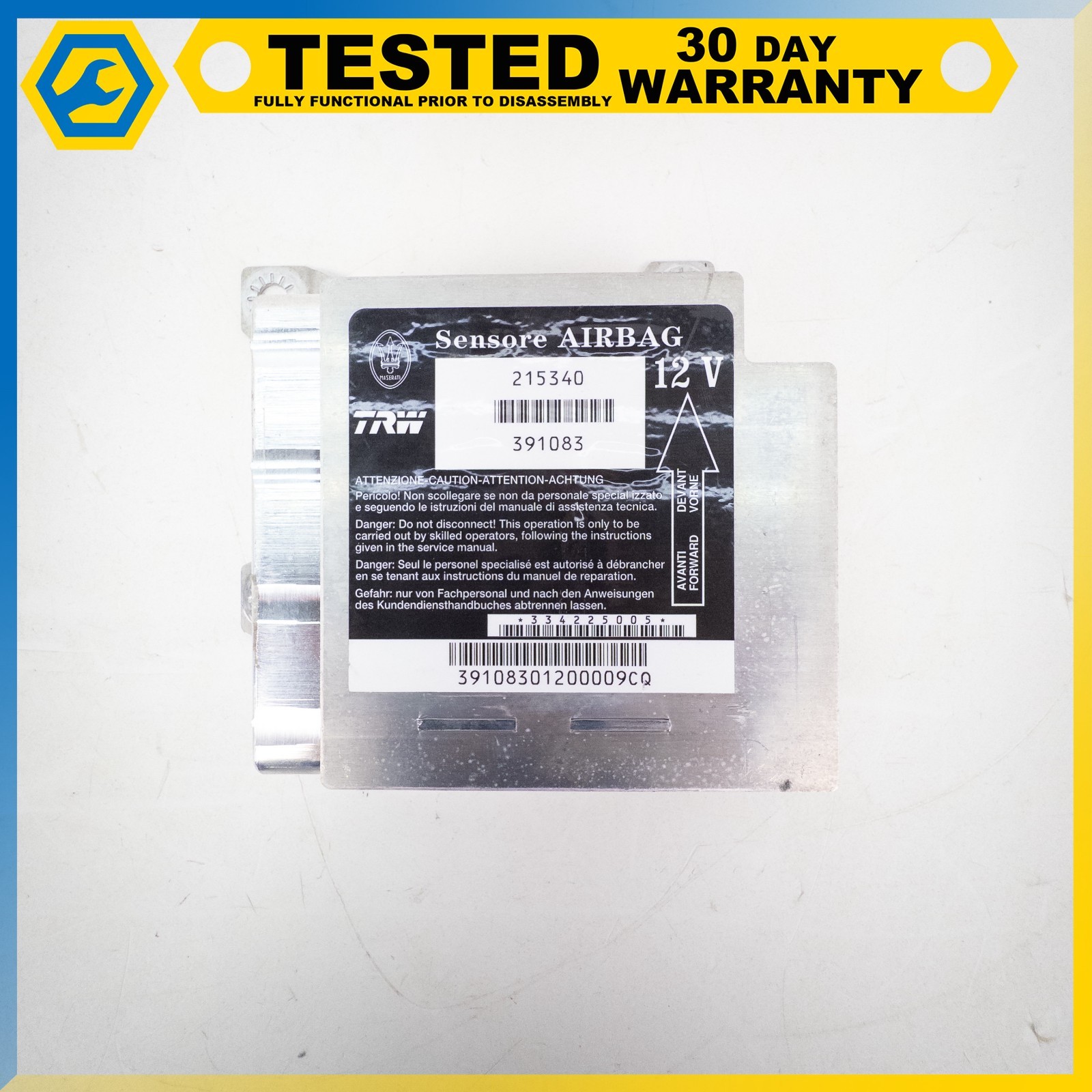 Maserati GranTurismo S 2008-2014 Air bag unit with deactivator