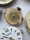 AS92 VTG Lot Of 8 Mechanical Wind Movements Parts Repair Restoration As Is** — photo 6