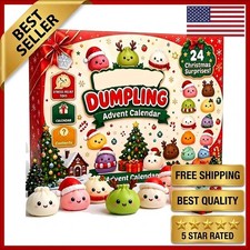 Christmas Dumpling Squishy Advent Calendar 24 Days Countdown Mystery Surprise