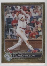 2022 Topps Chrome Ben Baller Edition Gold Refractor /50 Dylan Carlson #158