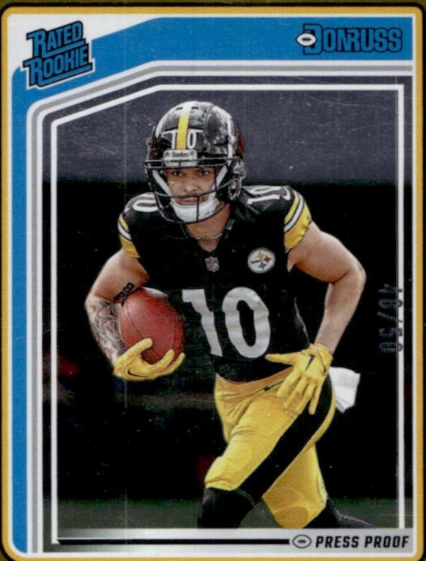 Ron Wilson Rookie Card 2024 Panini Donruss - Rated Rookie Roman Wilson #348 Gold Press Proof ...