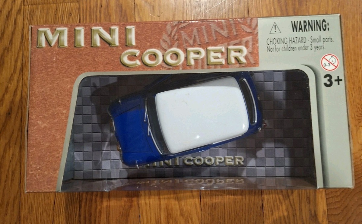 Motor Max Mini Cooper 1/18, Blue, new in original box, no. 73113